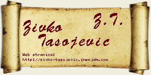 Živko Tasojević vizit kartica